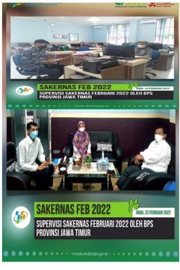 Supervisi Sakernas  2022 oleh BPS Provinsi Jawa Timur