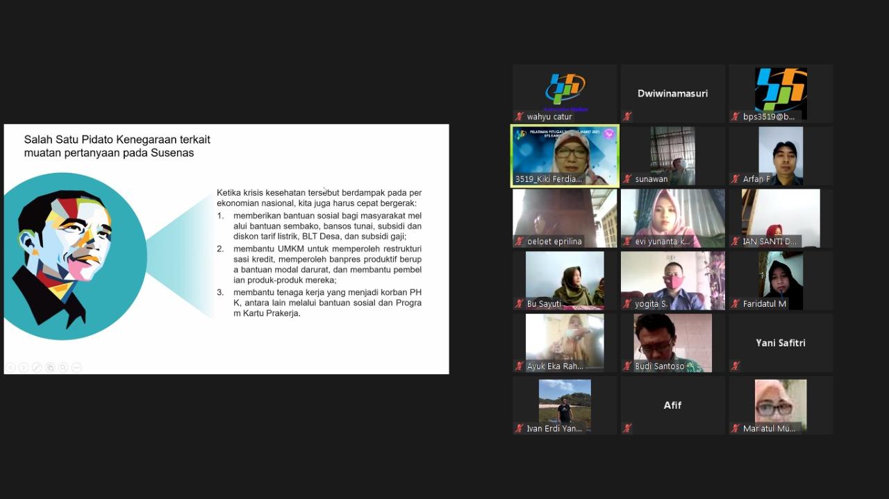 Pelatihan SUSENAS Maret 2021 Gelombang 2