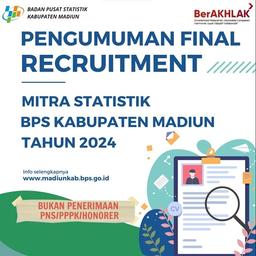 Pengumuman Hasil Rekrutmen Mitra Statistik 2024