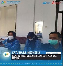 Rapat Satu Data Indonesia dengan BAPEDA Kabupaten Madiun