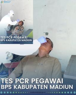 Tes PCR Pegawai BPS Kabupaten Madiun